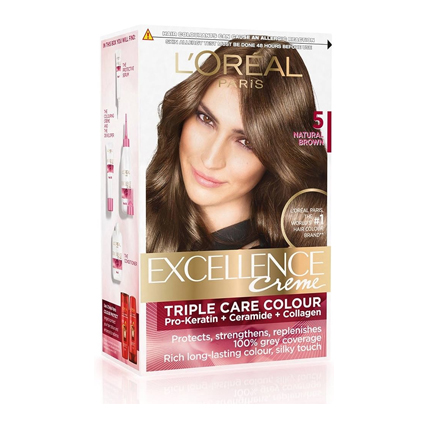 Loreal Paris Hair Colour Excellence Creme Light Brown 5